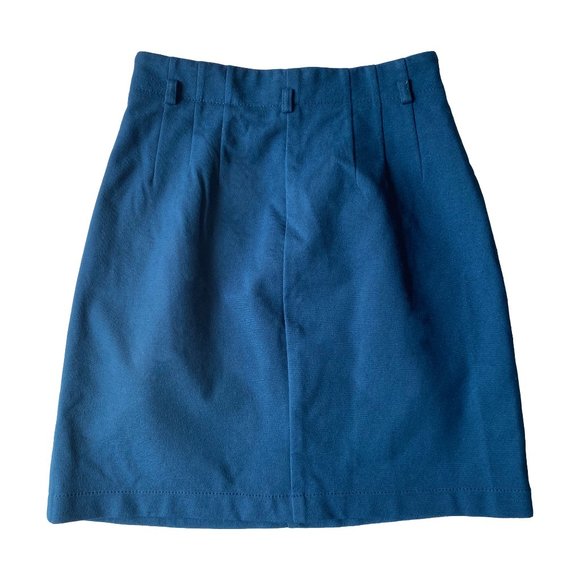 THEORY DARK TEAL DEBRA SKIRT - Picture 2 of 5